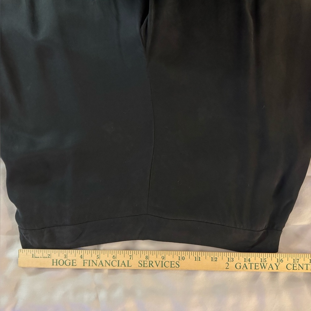 Elevenses by Anthropologie Black Waterfall Ruffle Pants with Side Slits Size 12 - Picture 10 of 16